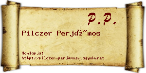 Pilczer Perjámos névjegykártya